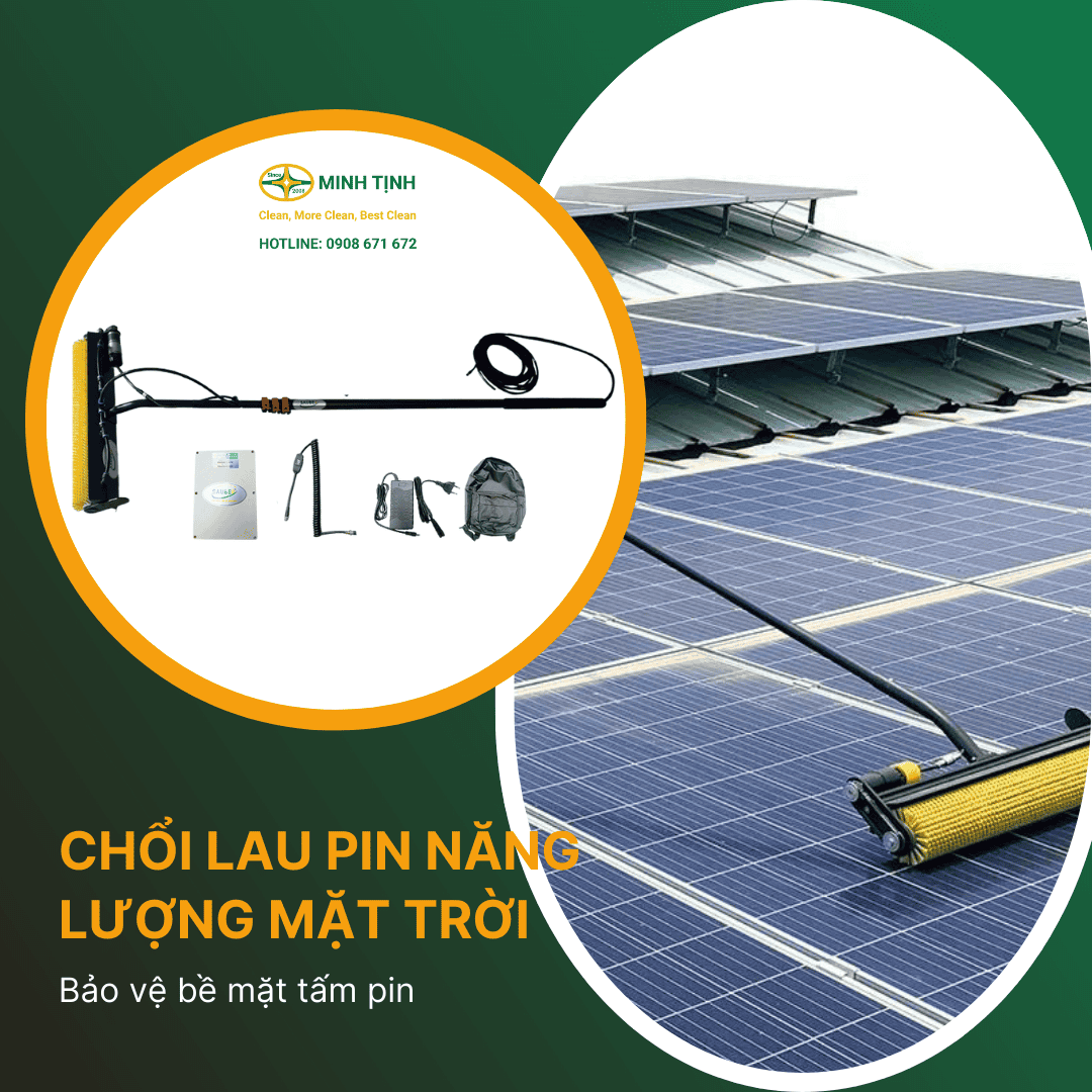 Chổi lau pin năng lượng mặt trời bảo vệ bề mặt tấm pin