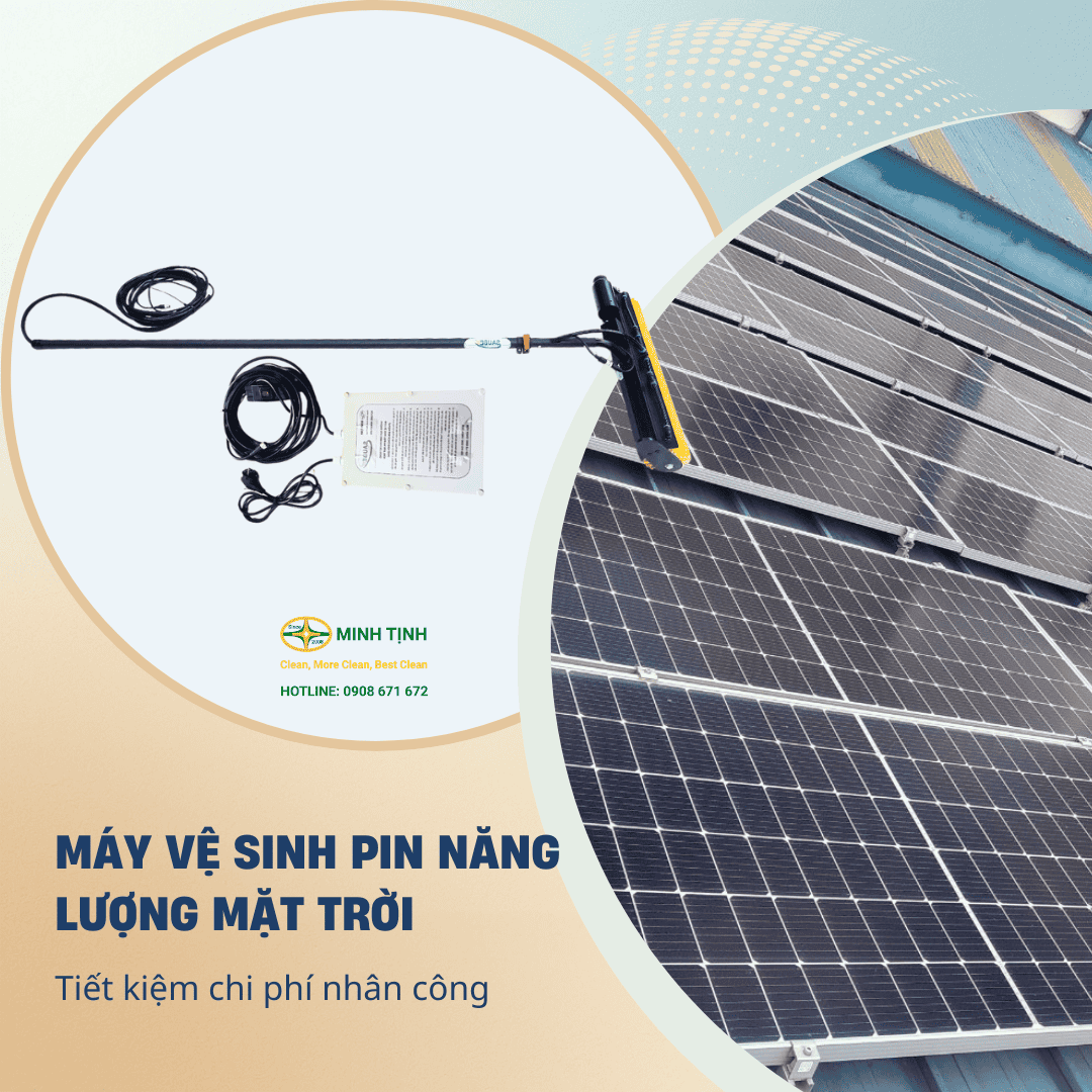 Máy vệ sinh pin năng lượng mặt trời tiết kiệm chi phí nhân công