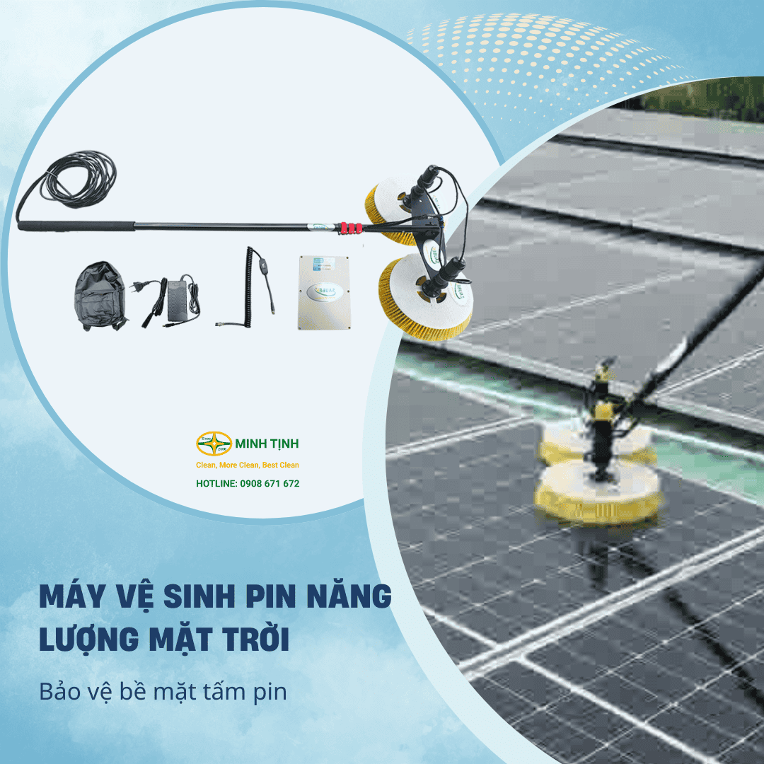 Máy vệ sinh pin năng lượng mặt trời bảo vệ bề mặt tấm pin